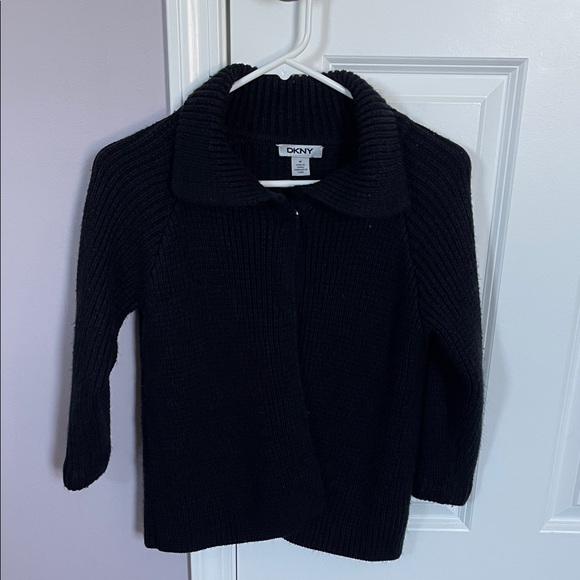 DKNY Women's Black Cardigan Sweater - Picture 1 of 3